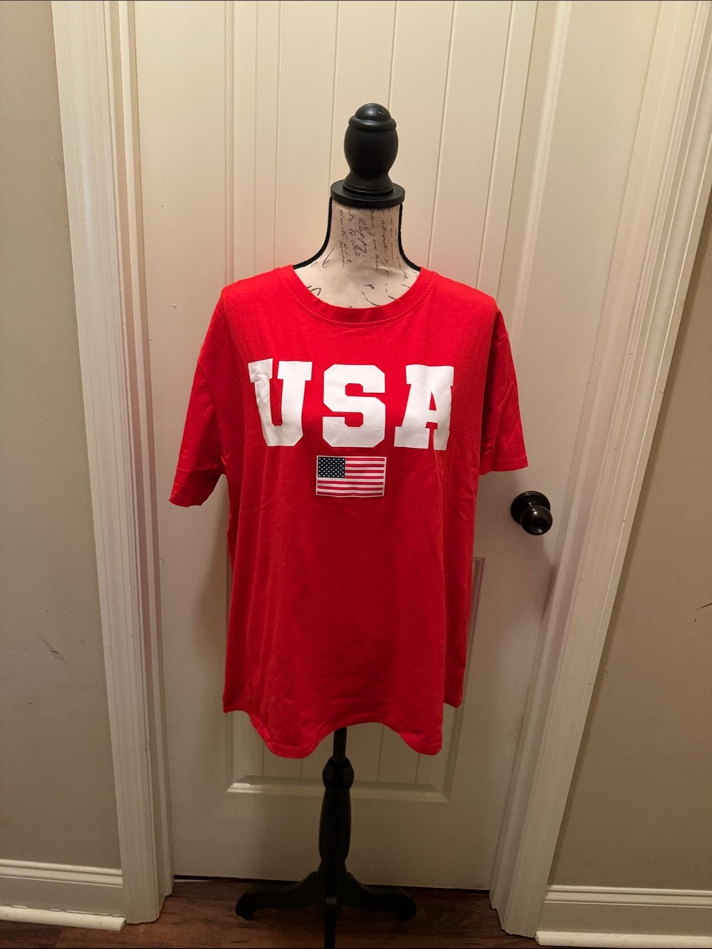 Red USA Graphic Short Sleeve Tee